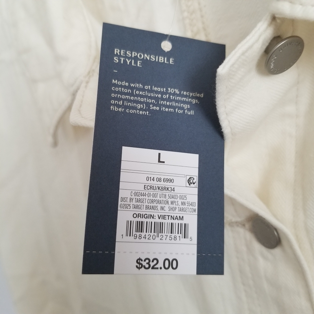 Universal Thread Cream Button-Front Mini Dress - Picture 6 of 8